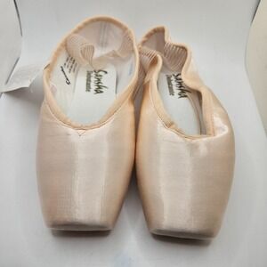 Sansha Debutante D101 Pointe Shoes 9M Peach Pink Ballet Dance NIB